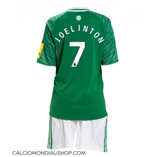 Maglie da calcio Newcastle United Joelinton #7 Seconda Maglia Bambino 2025-26 Manica Corta (+ Pantaloni corti)